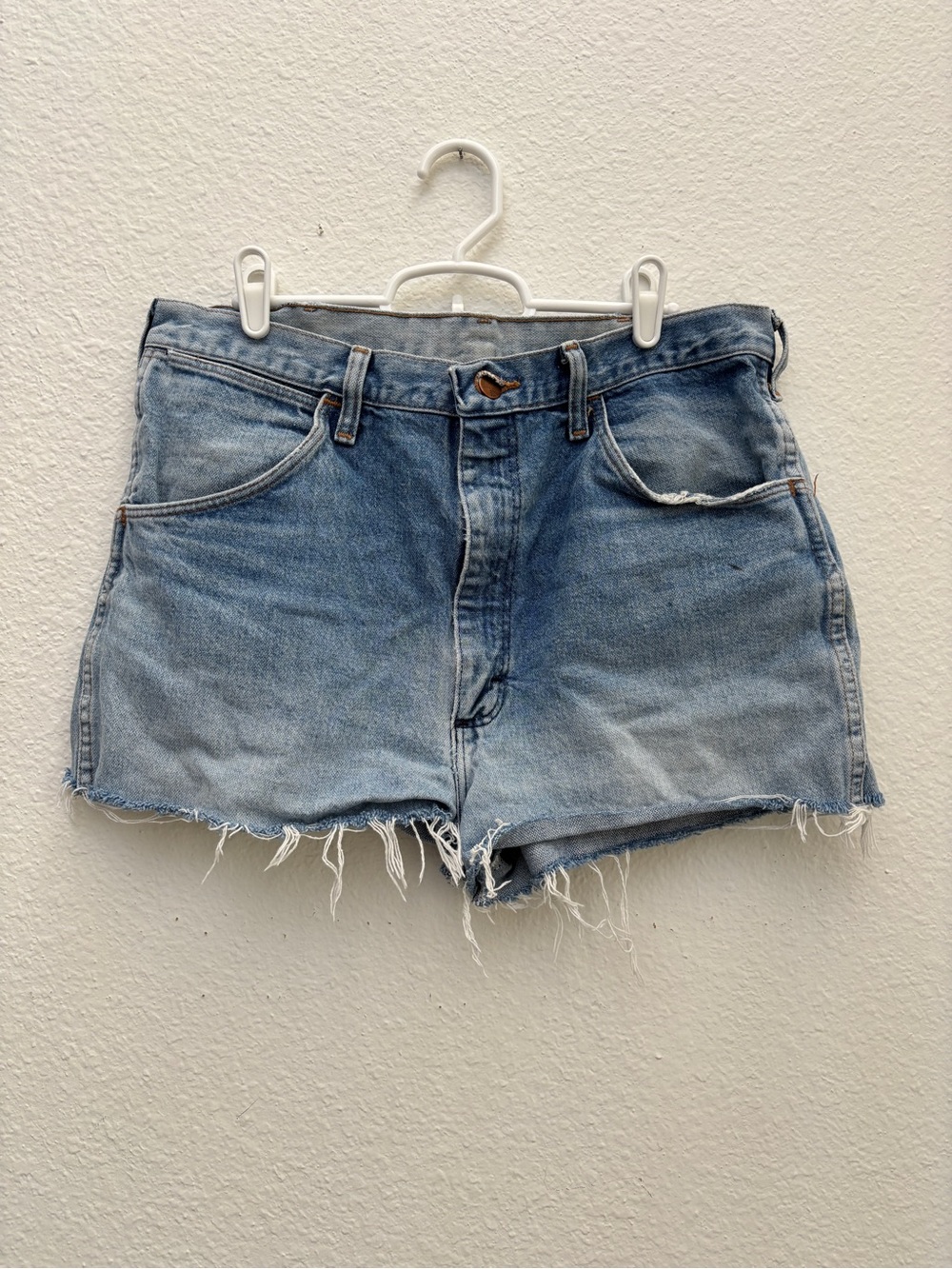 Women’s Light Blue Denim Cutoff Shorts